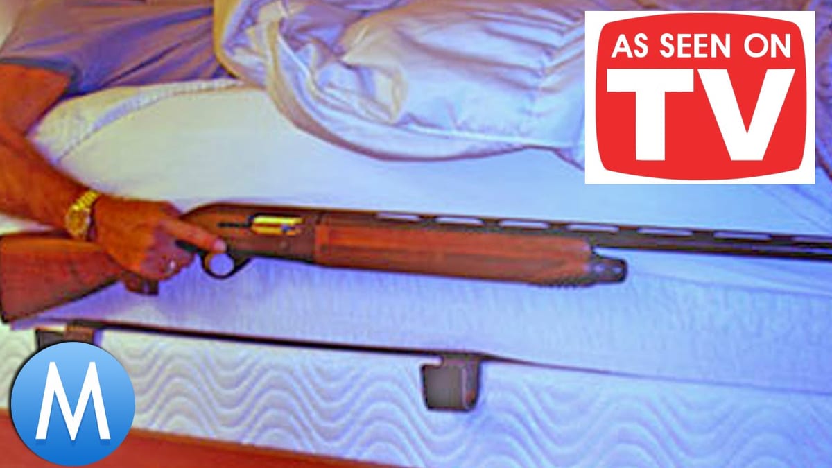 'As Seen on TV' mattress gun rack