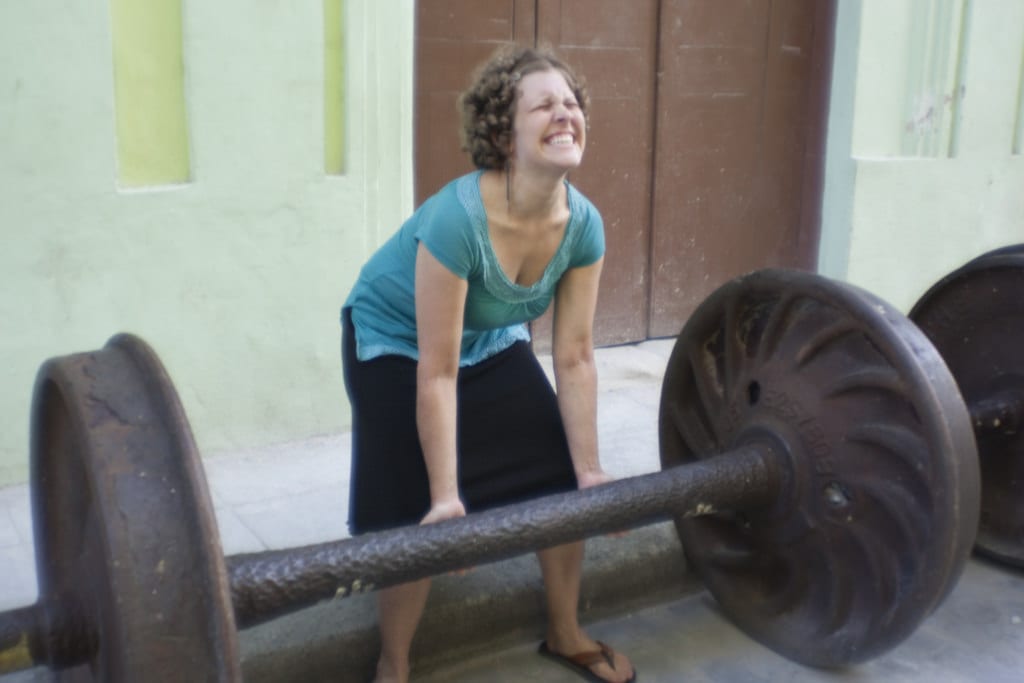 Don't try and lift a barbell beyond your capabilities.