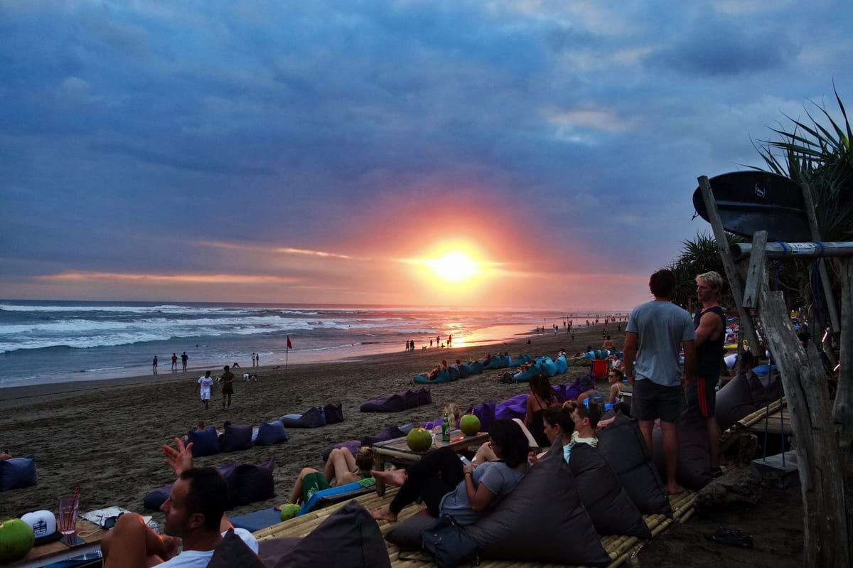 Bali on the cheap sunset