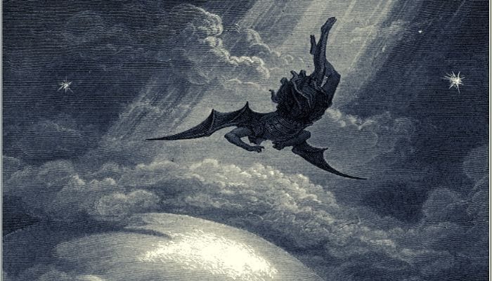 Better to reign in hell than serve in heaven cover image: Lucifer falls from Heaven