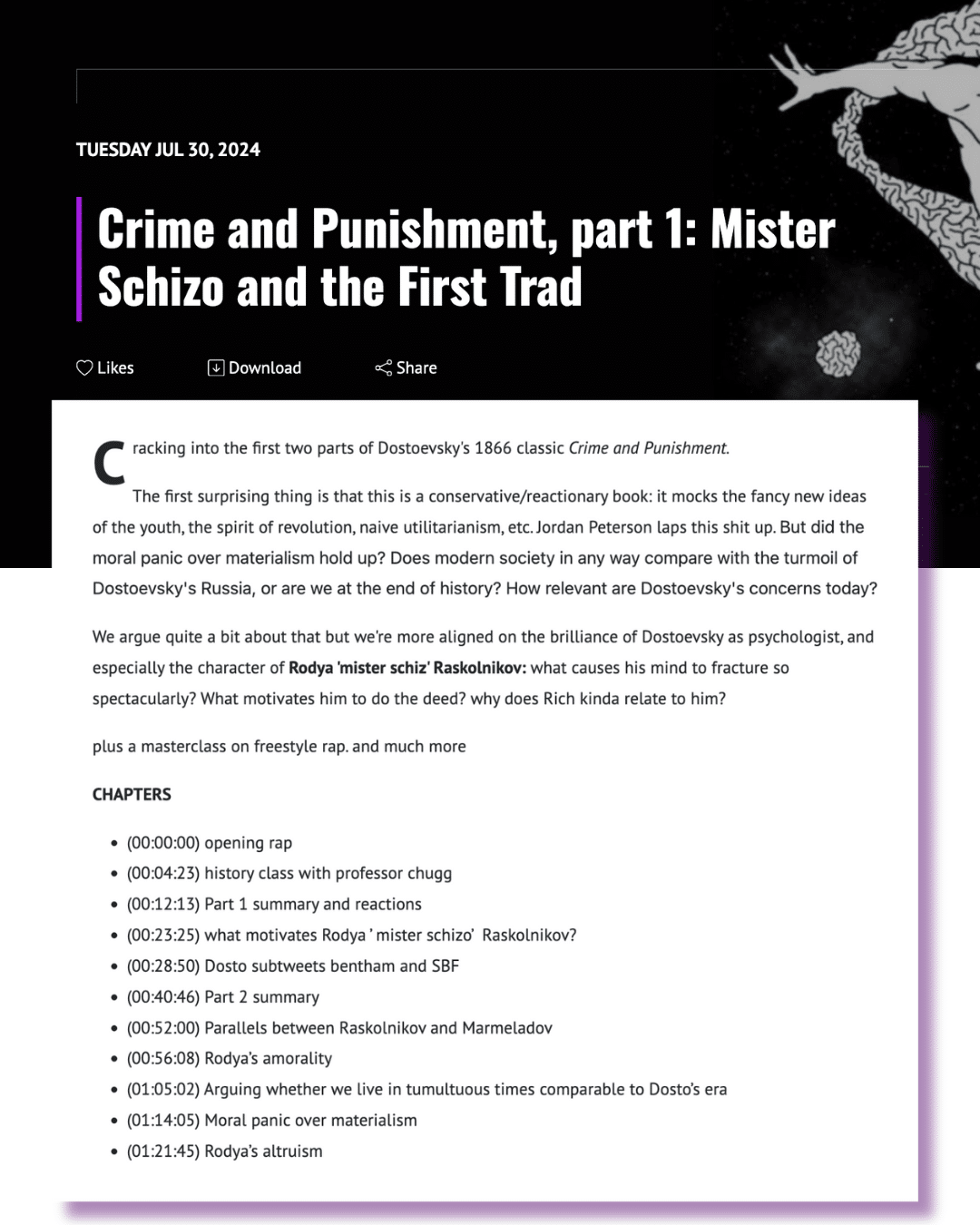 Crime and Punishment book club discussion talking points