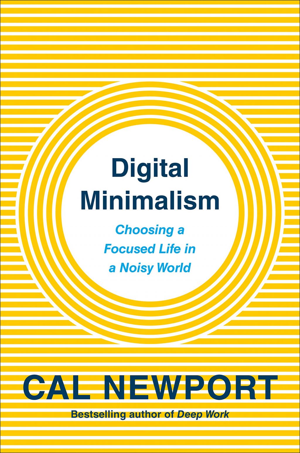 Digital Minimalism book cover, by Cal Newport