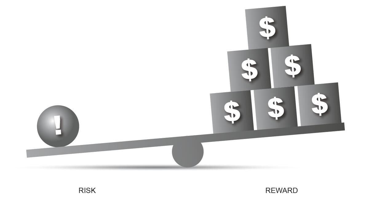 capped downside + unlimited upside = positive asymmetry
