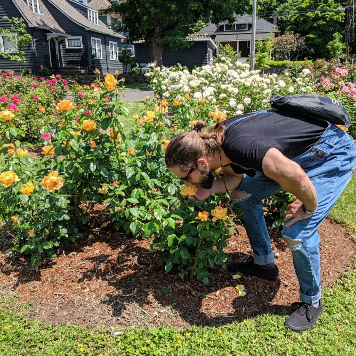stopping to smell the roses
